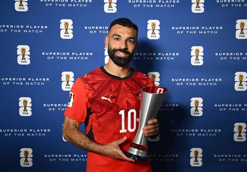 محمد صلاح، بهترین بازیکن دیدار مصر و استرالیا شد